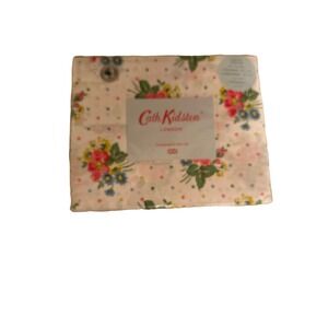 Cath Kidston‎ Twin XL Sheet Set Floral 100% Cotton Percale 200 Thread Count Pink